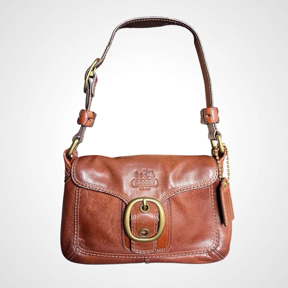 Coach Vintage Bleeker Legacy Tattersall Flap Shoulder Bag